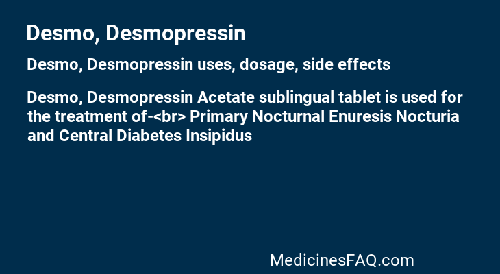 Desmo, Desmopressin