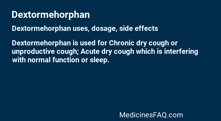 Dextormehorphan
