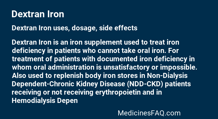 Dextran Iron