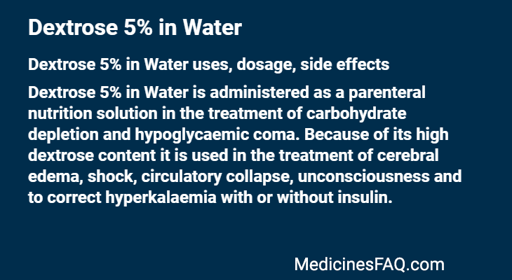 Dextrose 5% in Water
