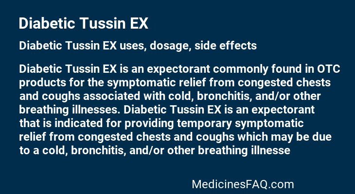Diabetic Tussin EX