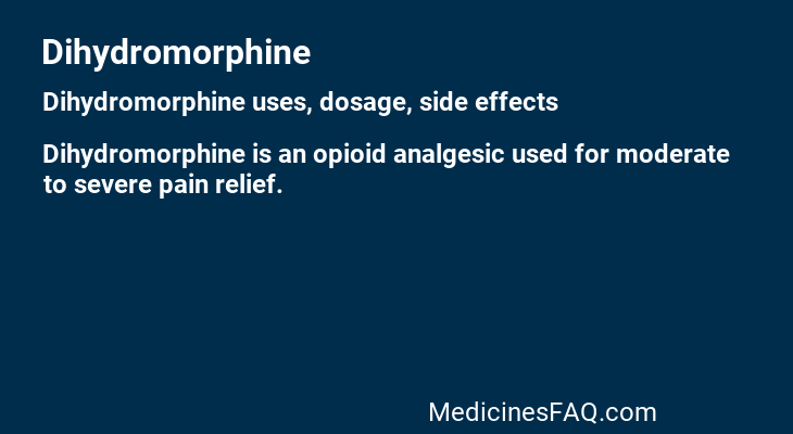 Dihydromorphine