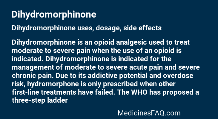 Dihydromorphinone