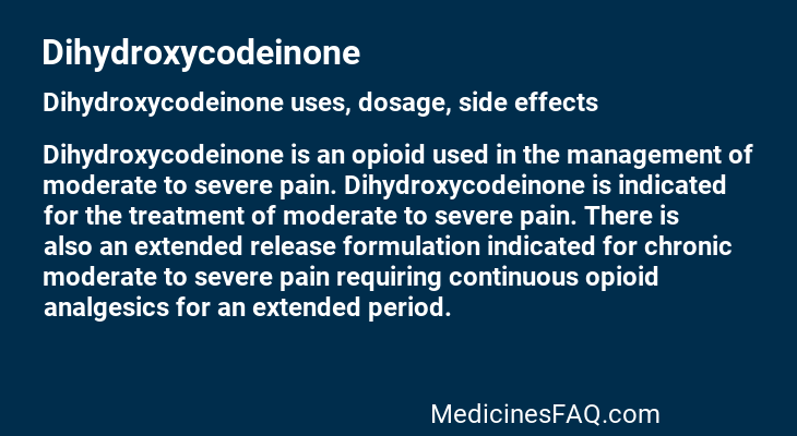 Dihydroxycodeinone