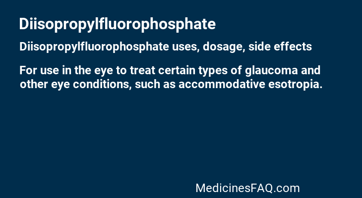 Diisopropylfluorophosphate