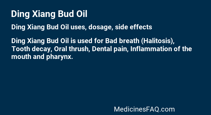 Ding Xiang Bud Oil