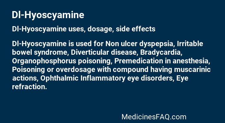 Dl-Hyoscyamine