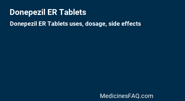 Donepezil ER Tablets