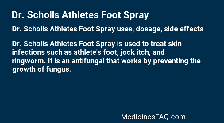 Dr. Scholls Athletes Foot Spray