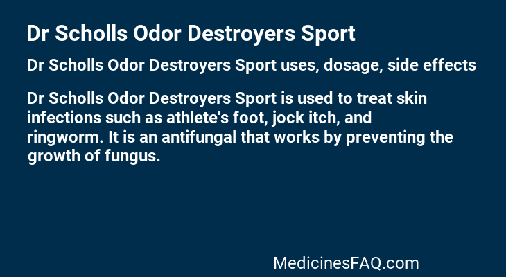 Dr Scholls Odor Destroyers Sport
