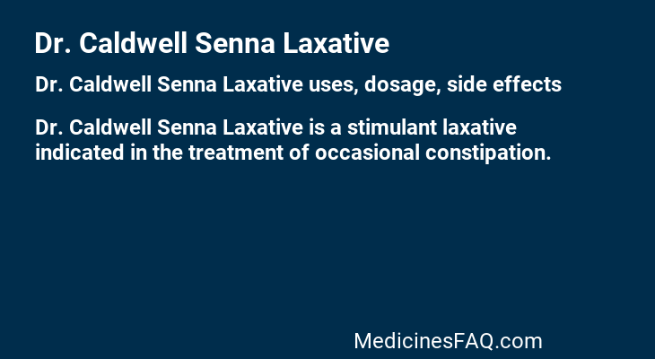 Dr. Caldwell Senna Laxative