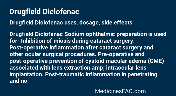 Drugfield Diclofenac