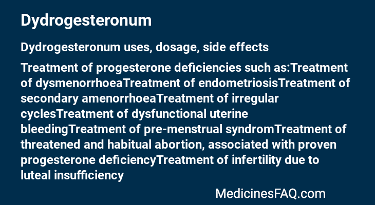 Dydrogesteronum