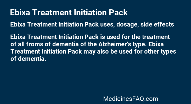 Ebixa Treatment Initiation Pack