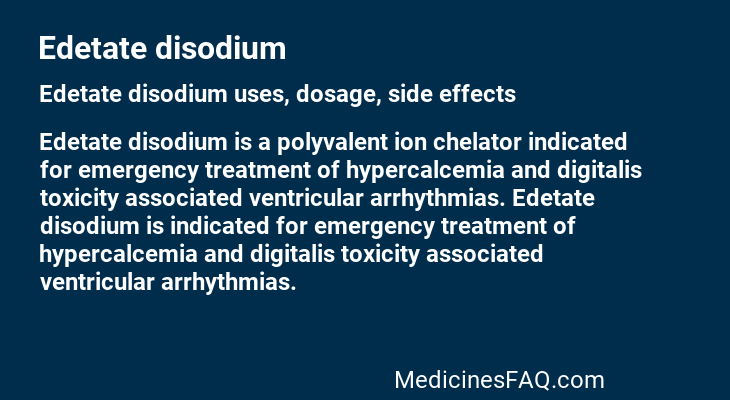 Edetate disodium