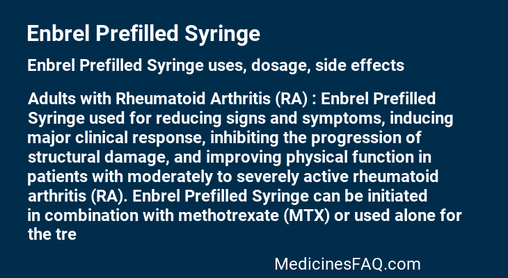 Enbrel Prefilled Syringe