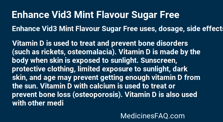 Enhance Vid3 Mint Flavour Sugar Free