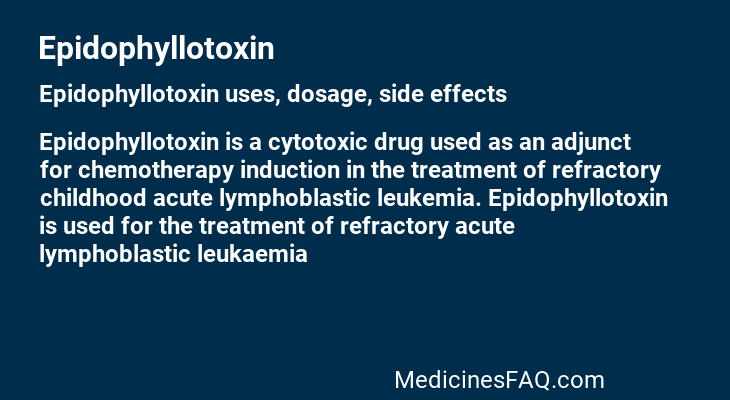 Epidophyllotoxin