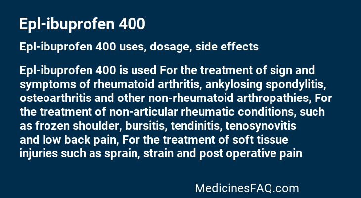 Epl-ibuprofen 400