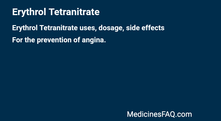 Erythrol Tetranitrate