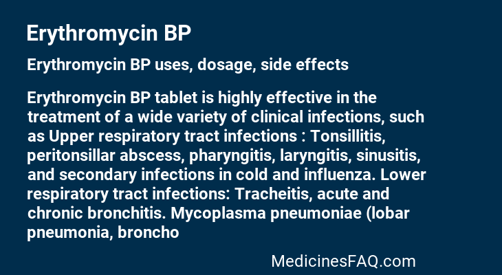 Erythromycin BP