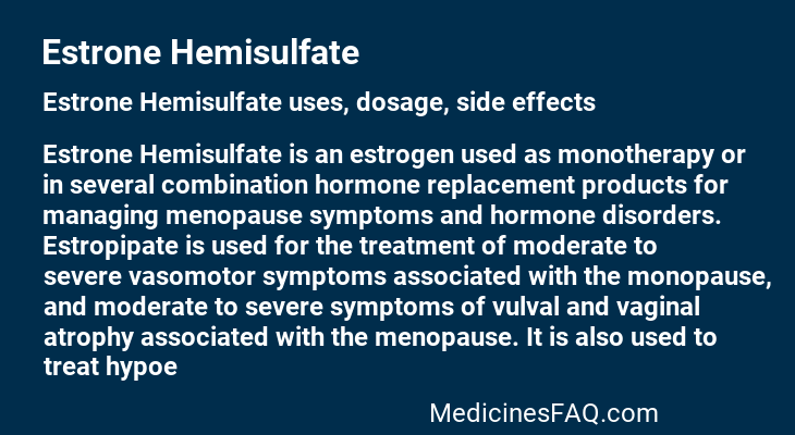 Estrone Hemisulfate