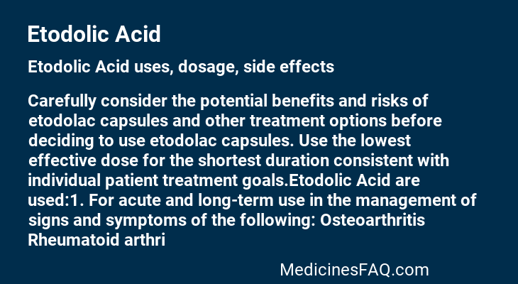 Etodolic Acid