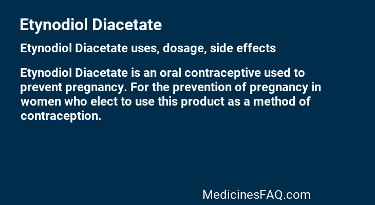 Etynodiol Diacetate