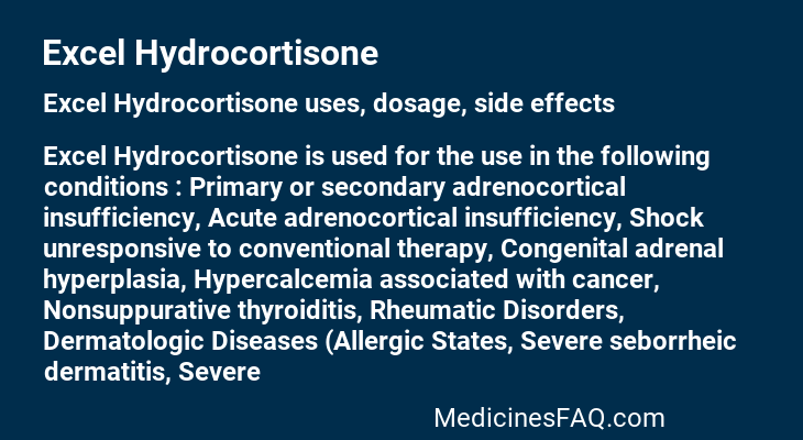 Excel Hydrocortisone