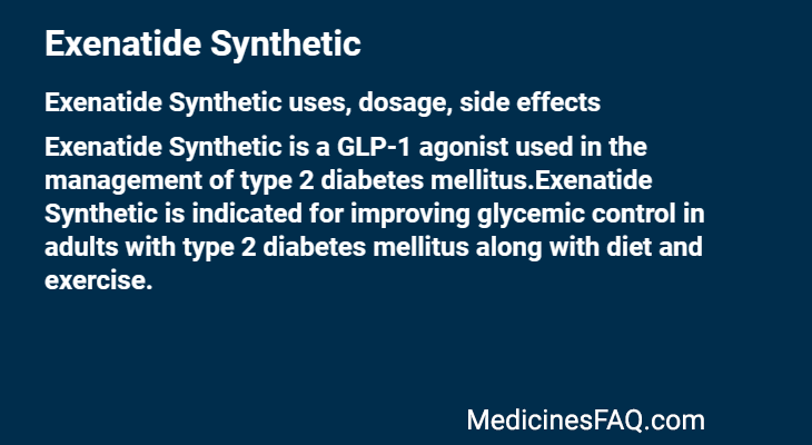 Exenatide Synthetic