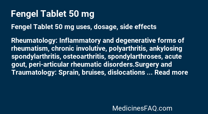 Fengel Tablet 50 mg