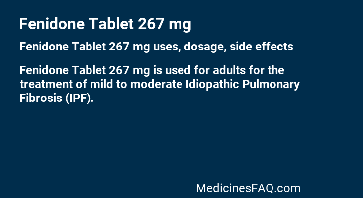 Fenidone Tablet 267 mg