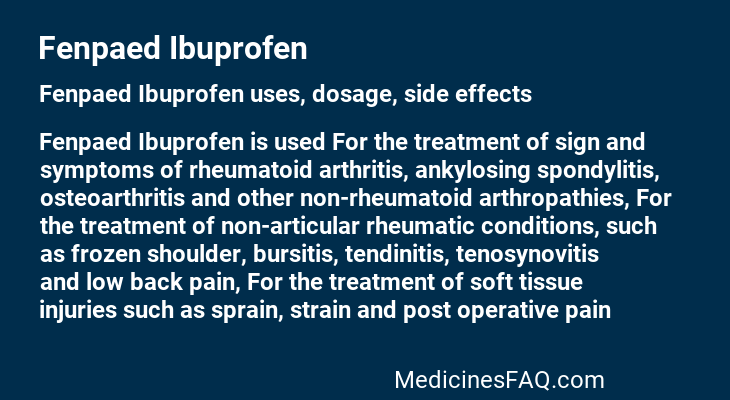 Fenpaed Ibuprofen