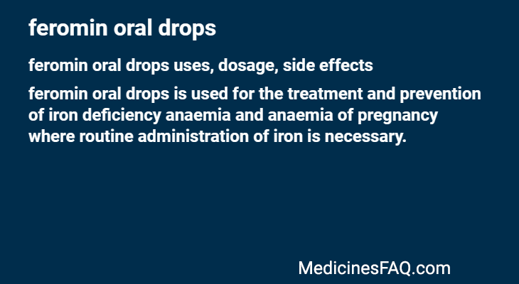 feromin oral drops