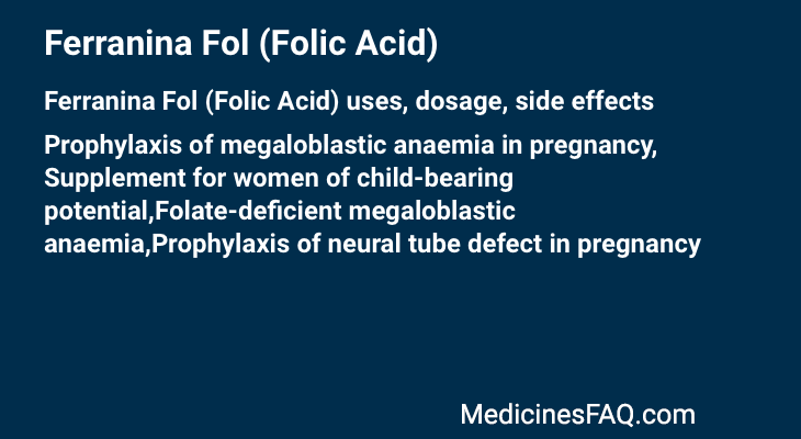 Ferranina Fol (Folic Acid)