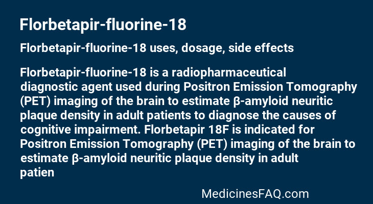 Florbetapir-fluorine-18