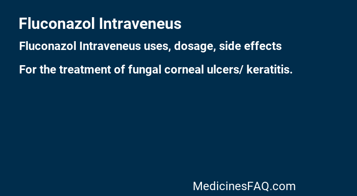Fluconazol Intraveneus
