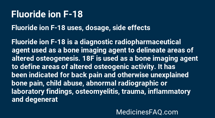 Fluoride ion F-18