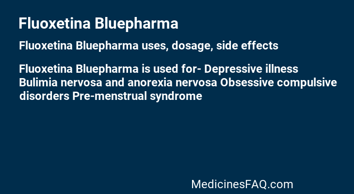 Fluoxetina Bluepharma