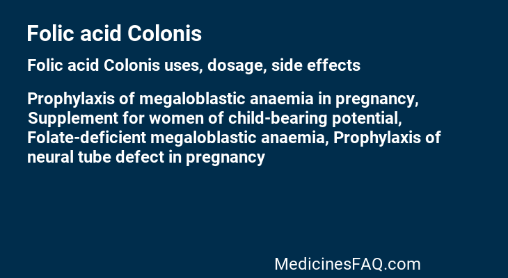 Folic acid Colonis