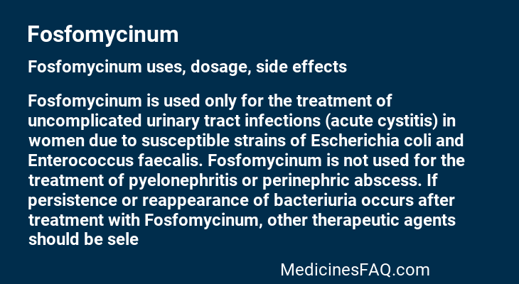 Fosfomycinum