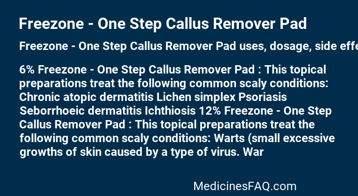 Freezone - One Step Callus Remover Pad