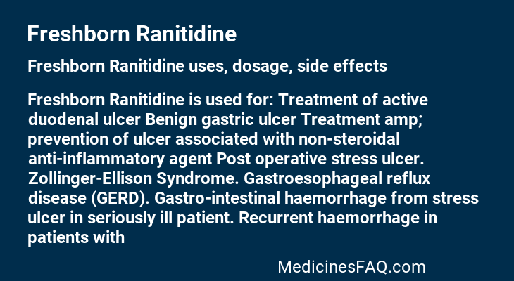 Freshborn Ranitidine