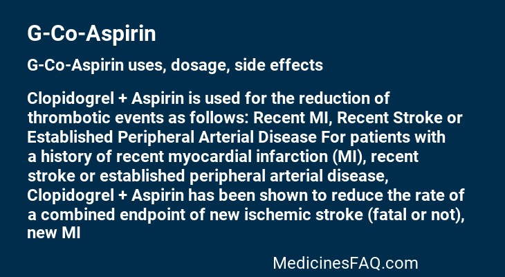 G-Co-Aspirin
