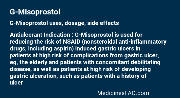 G-Misoprostol