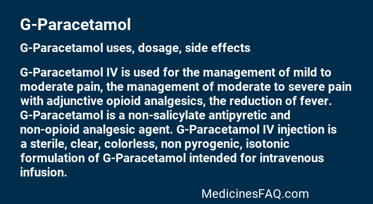 G-Paracetamol