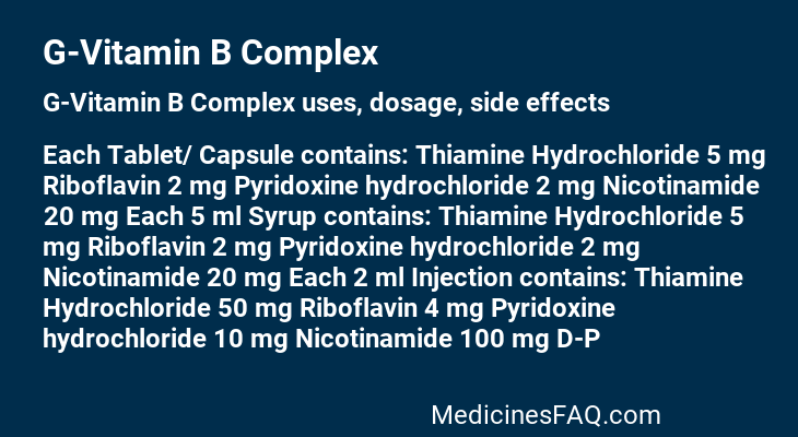 G-Vitamin B Complex