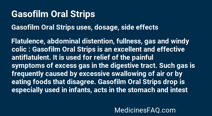 Gasofilm Oral Strips