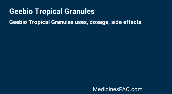 Geebio Tropical Granules