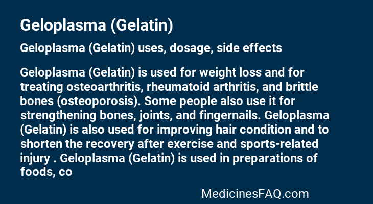 Geloplasma (Gelatin)